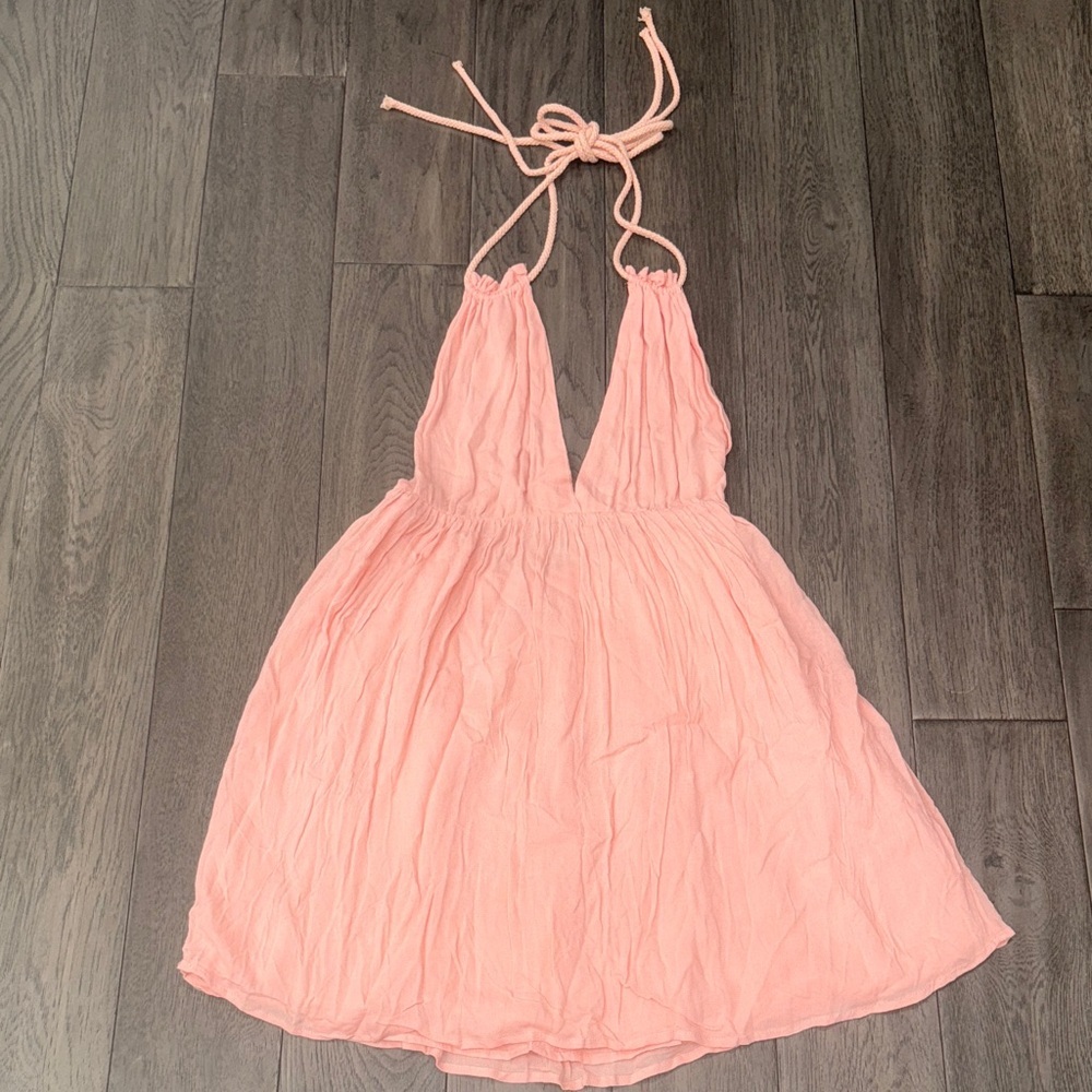 SHEIN Peach flowy sexy Halter top